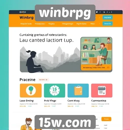 Acessibilidade e interface no site winbrpg